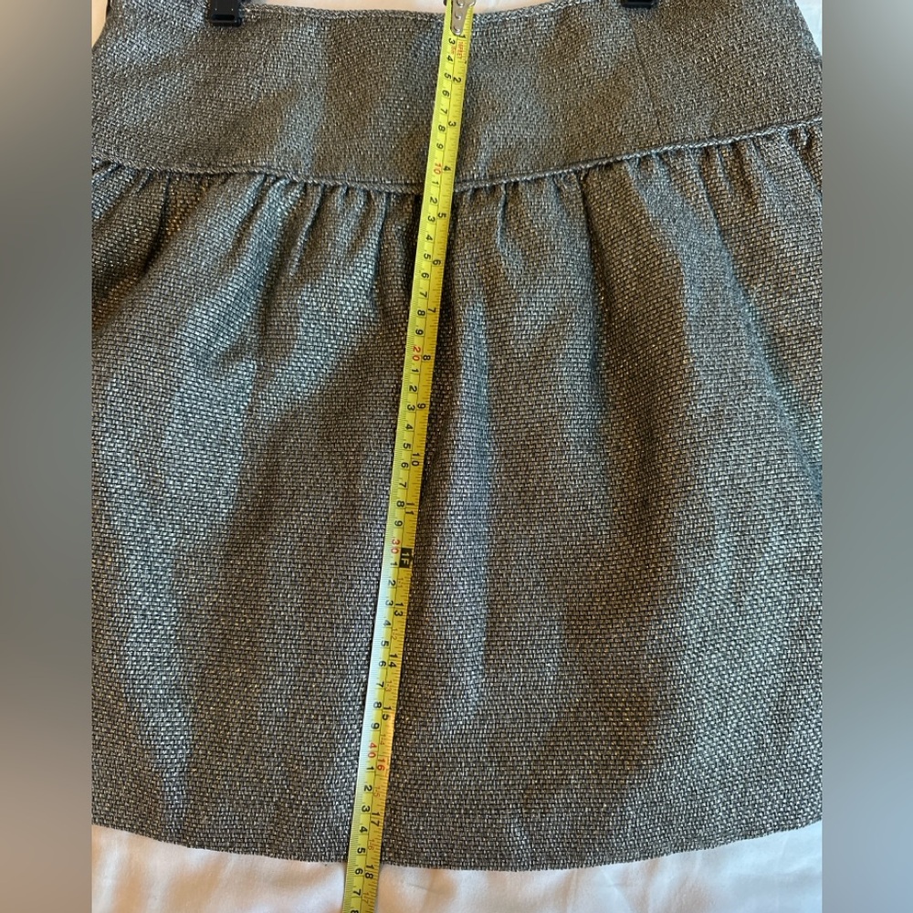 Banana Republic Metallic gold Tweed A-Line Skirt – Size 4 - Picture 5 of 6